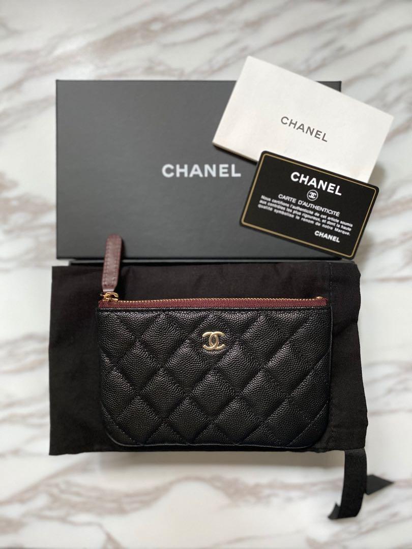 chanel zip pouch