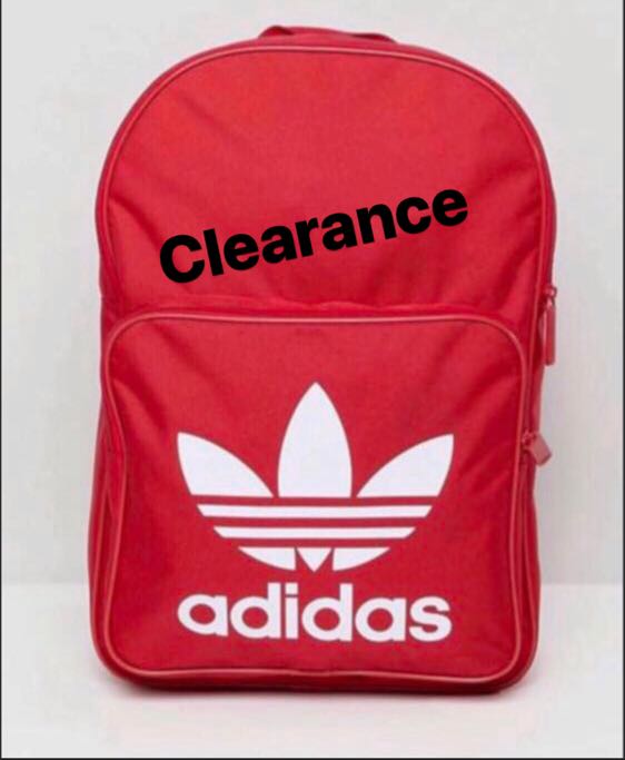 CLEARANCE ! ADIDAS BACKPACK. RED BAG 