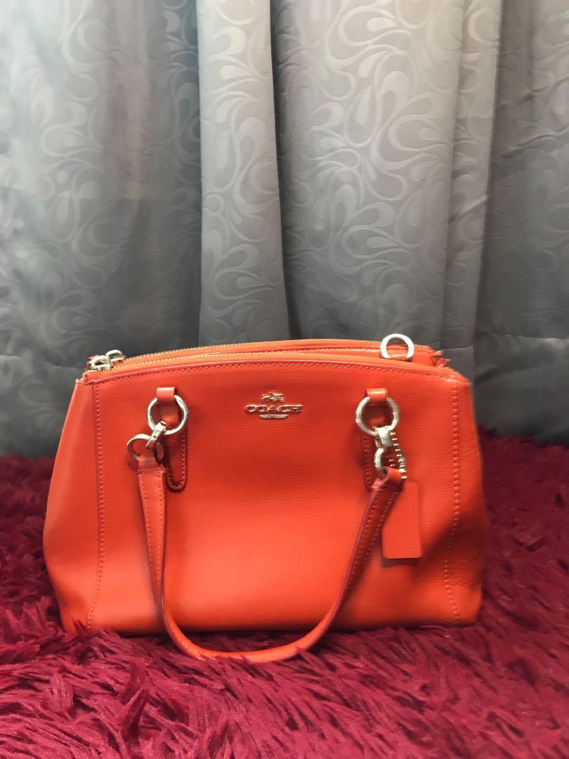 Coach orange sling bag 2025