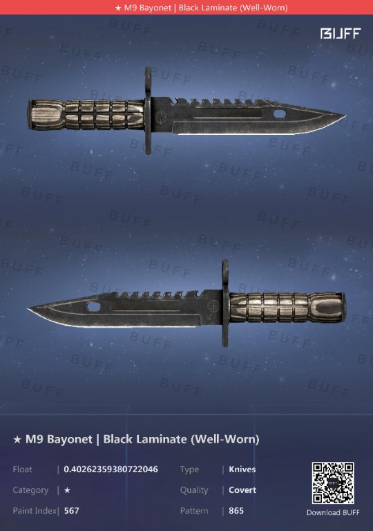 ryste Trafikprop Stolt CSGO M9 Bayonet Black Laminate WW, Video Gaming, Gaming Accessories, Game  Gift Cards & Accounts on Carousell