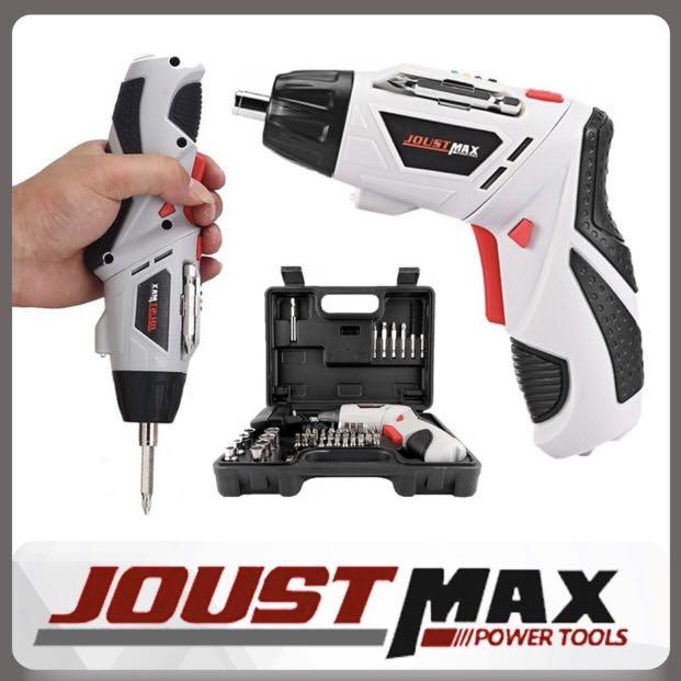 DFO Joustmax 45pcs Rechargeable Cordless Screwdriver Drill Machine 4.8V Pemutar Skru Mesin Gerudi Elektrik Auto Accessories on Carousell