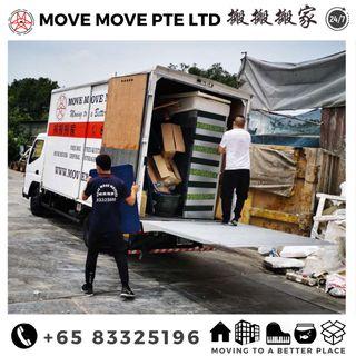 DISPOSAL SERVICE & MOVER SERVICES — MOVE MOVE MOVERS. Singapore reliable disposal services. Singapore's Go-To Movers: Fast, Friendly, Reliable