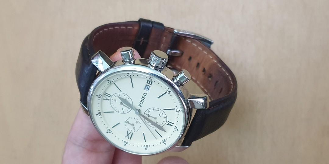 Fossil BQ1007 Men s Leather Watch Men s Fashion Watches Accessories Watches on Carousell