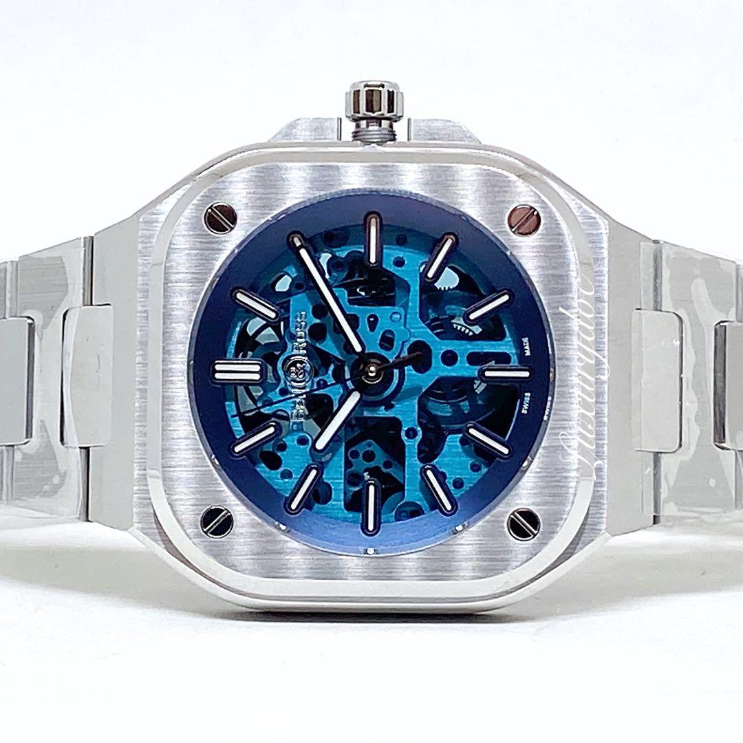 Bell and ross blue skeleton sale