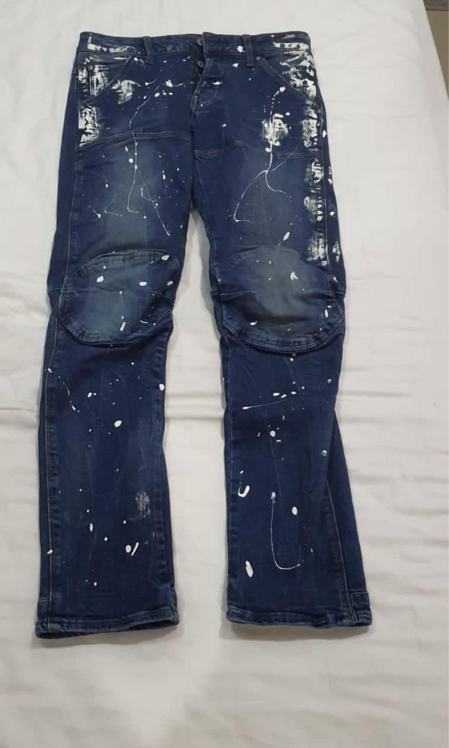 G star painted jeans outlet