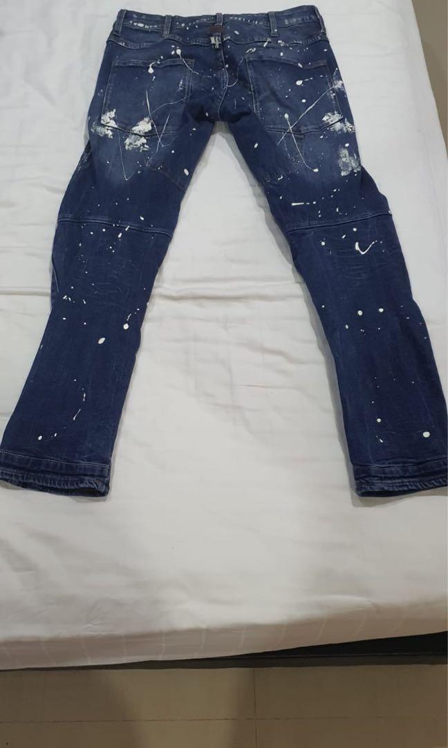 G star painted jeans outlet