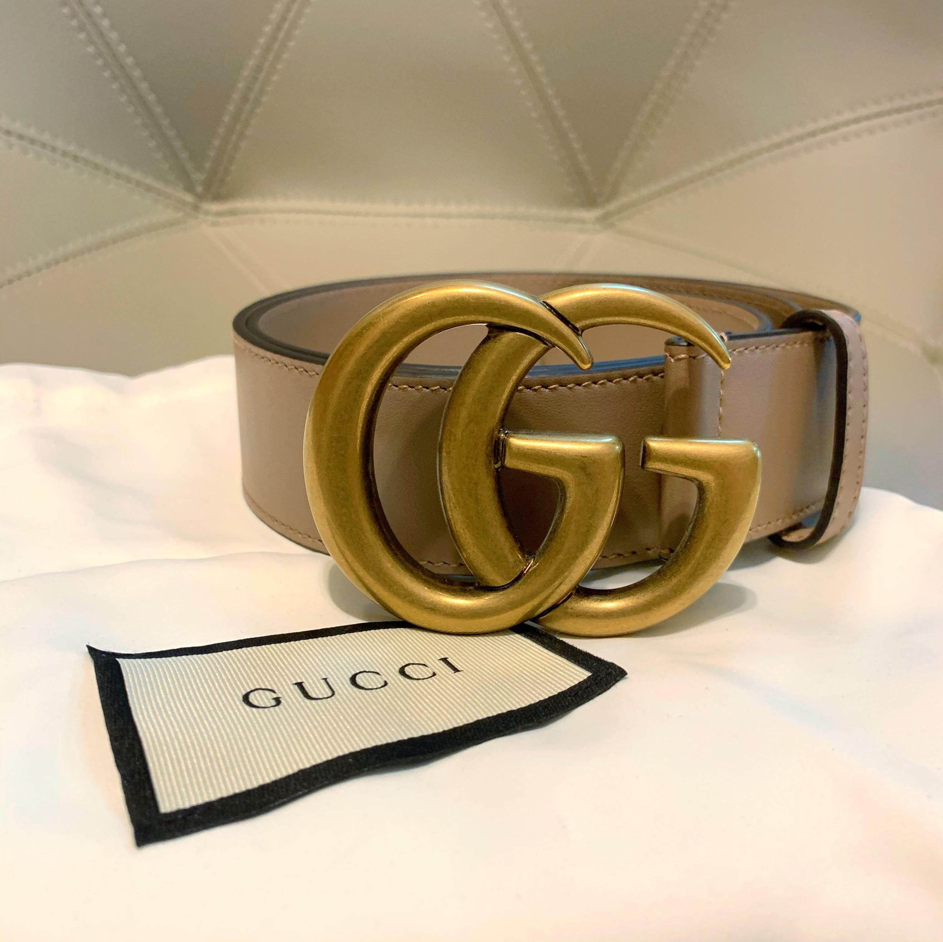 gucci dusty pink belt