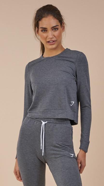 Gymshark Solace Sweater Black Charcoal Marl XS Women s