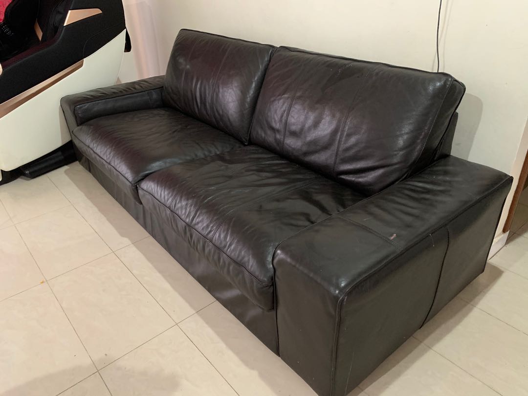 Ikea cheap kivik leather