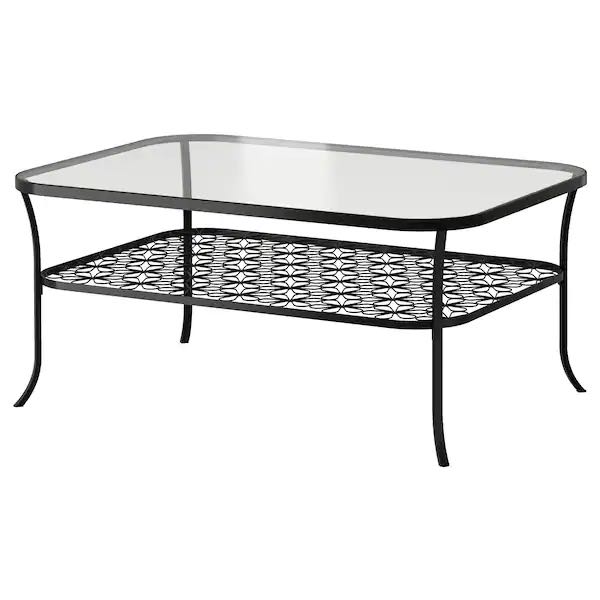 Ikea Klingsbo Coffee Table Furniture, Black Metal Round Side Table Ikea