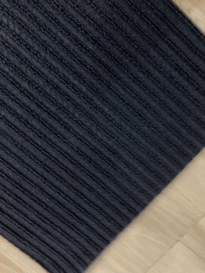 KRISTRUP Door mat, dark blue, 1'2x1'10 - IKEA