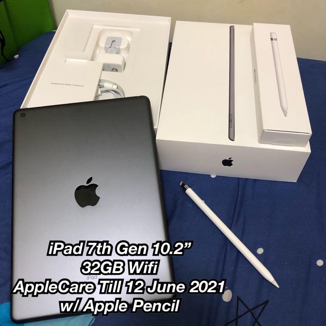 Ipad 7th Gen 10 2 2019 32gb Wifi W Apple Pencil Gen 1 Mobile Phones Tablets Tablets On Carousell