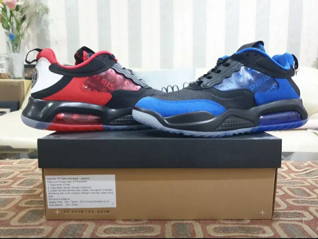 JORDAN 200 MAX - PSG EDITION, Fesyen Pria, Sepatu , Sneakers di Carousell