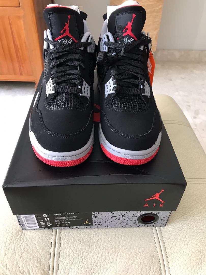 Bred 4 size 9 store