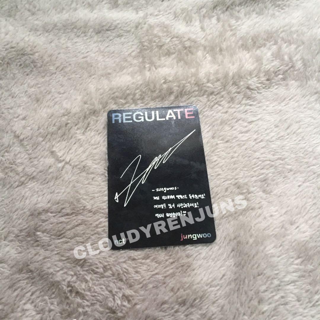 JUNGWOO REGULATE FULL SET PHOTOCARD LETTER ALBUM COVER, Hobbies & Toys