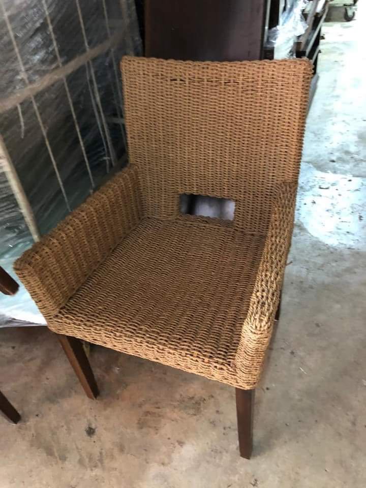 Jute chair 1 unit, Home & Furniture, Furniture on Carousell