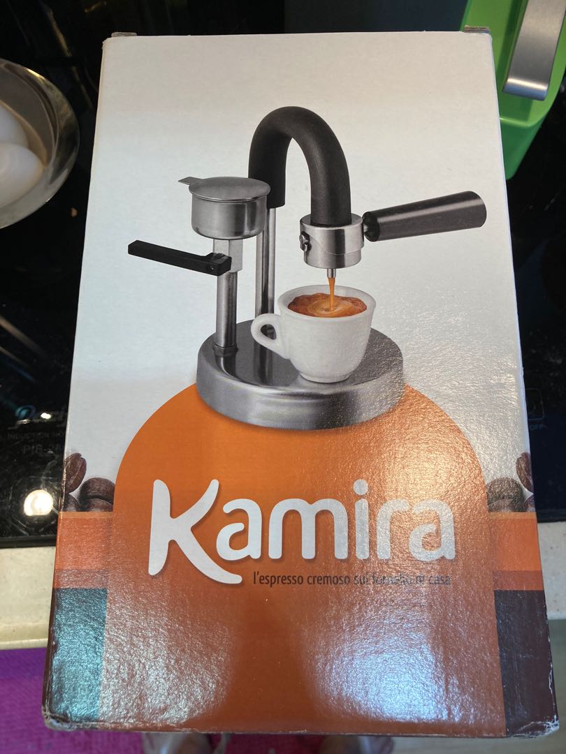 Kamira stove top espresso maker IH induction stove OK, 家庭電器, 廚房電器, 抽油煙機