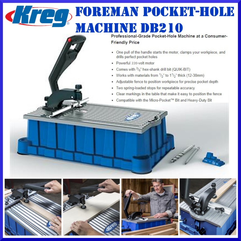 Kreg Foreman Electric Pocket Hole Machine and Bench Worth $751.94 for Sale  in San Antonio, TX - OfferUp