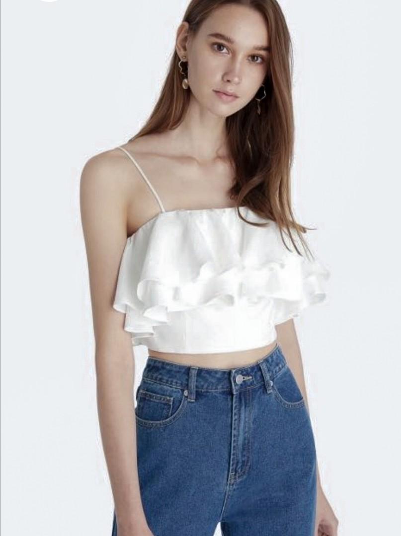 ruffle camisole top