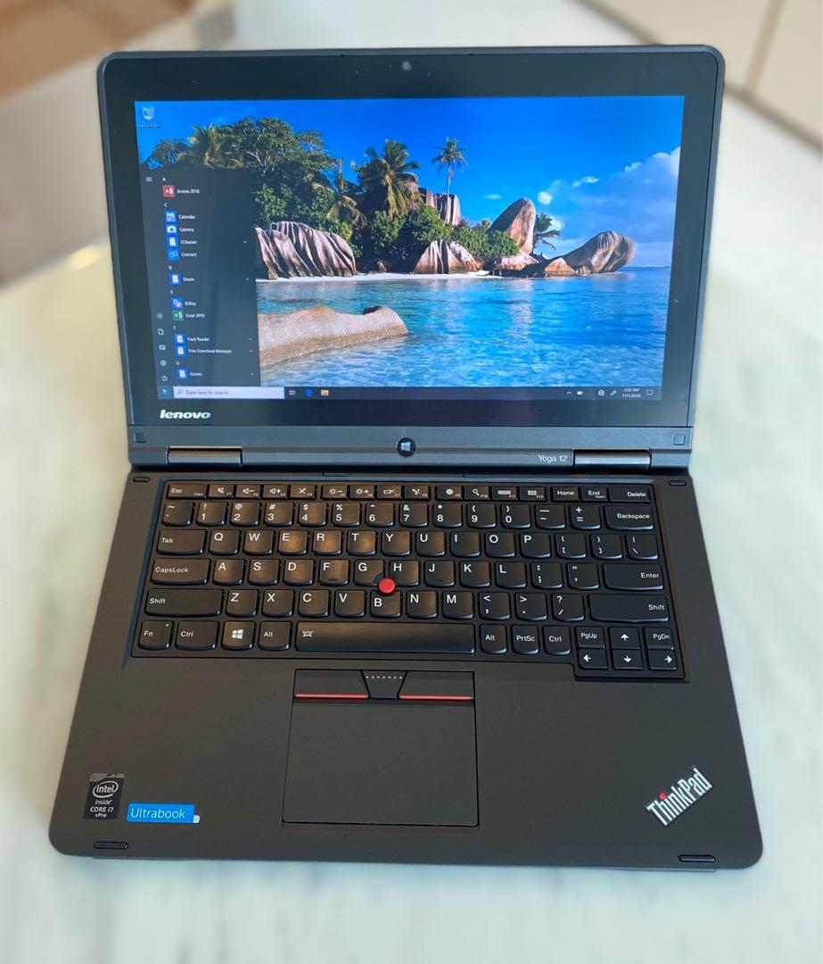 Lenovo Thinkpad Yoga 12 12 5 Full Hd Touchscreen Core I7 5600u 8gb Ram 256gb Ssd Electronics Computers Laptops On Carousell