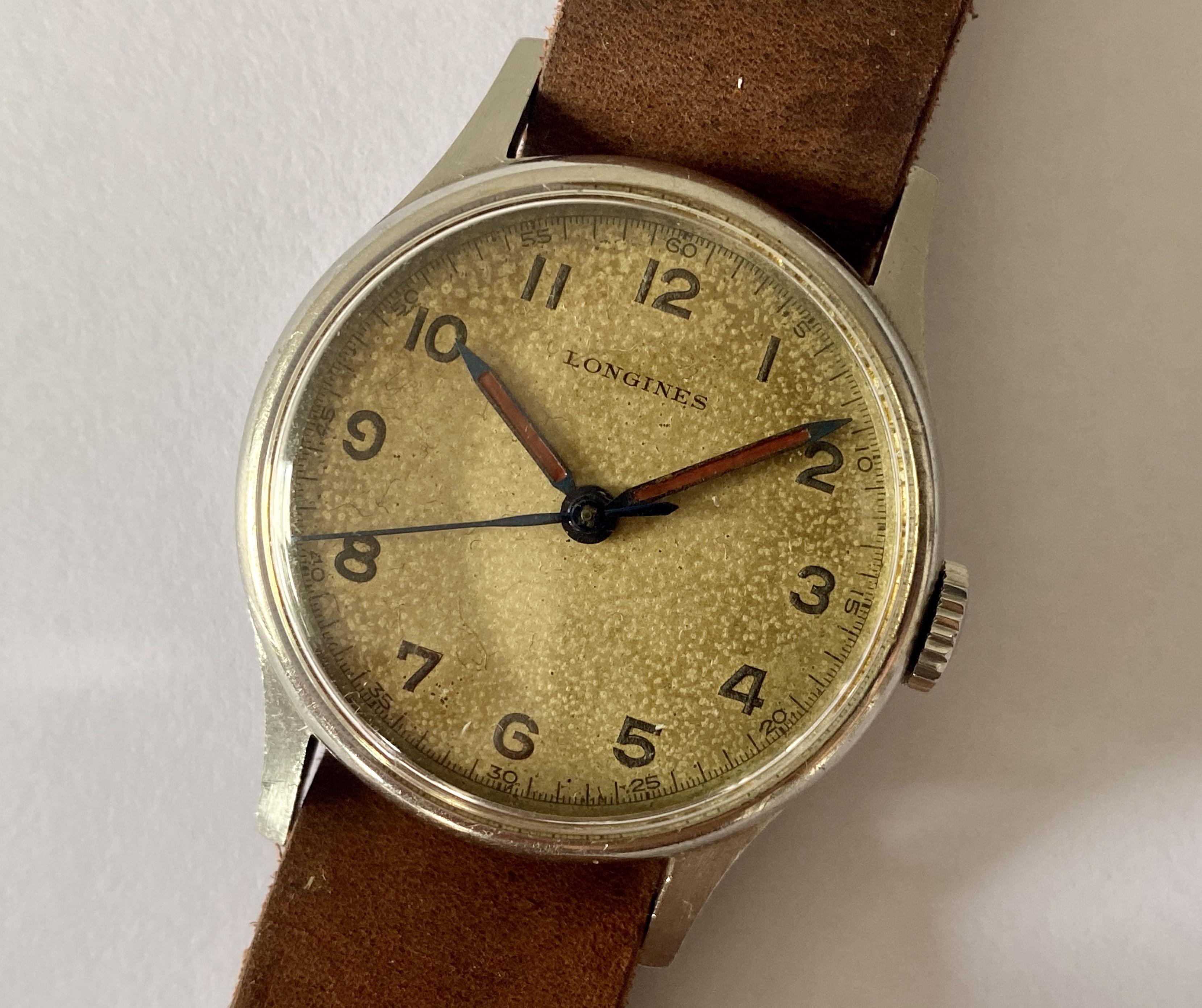 Longines vintage hotsell military