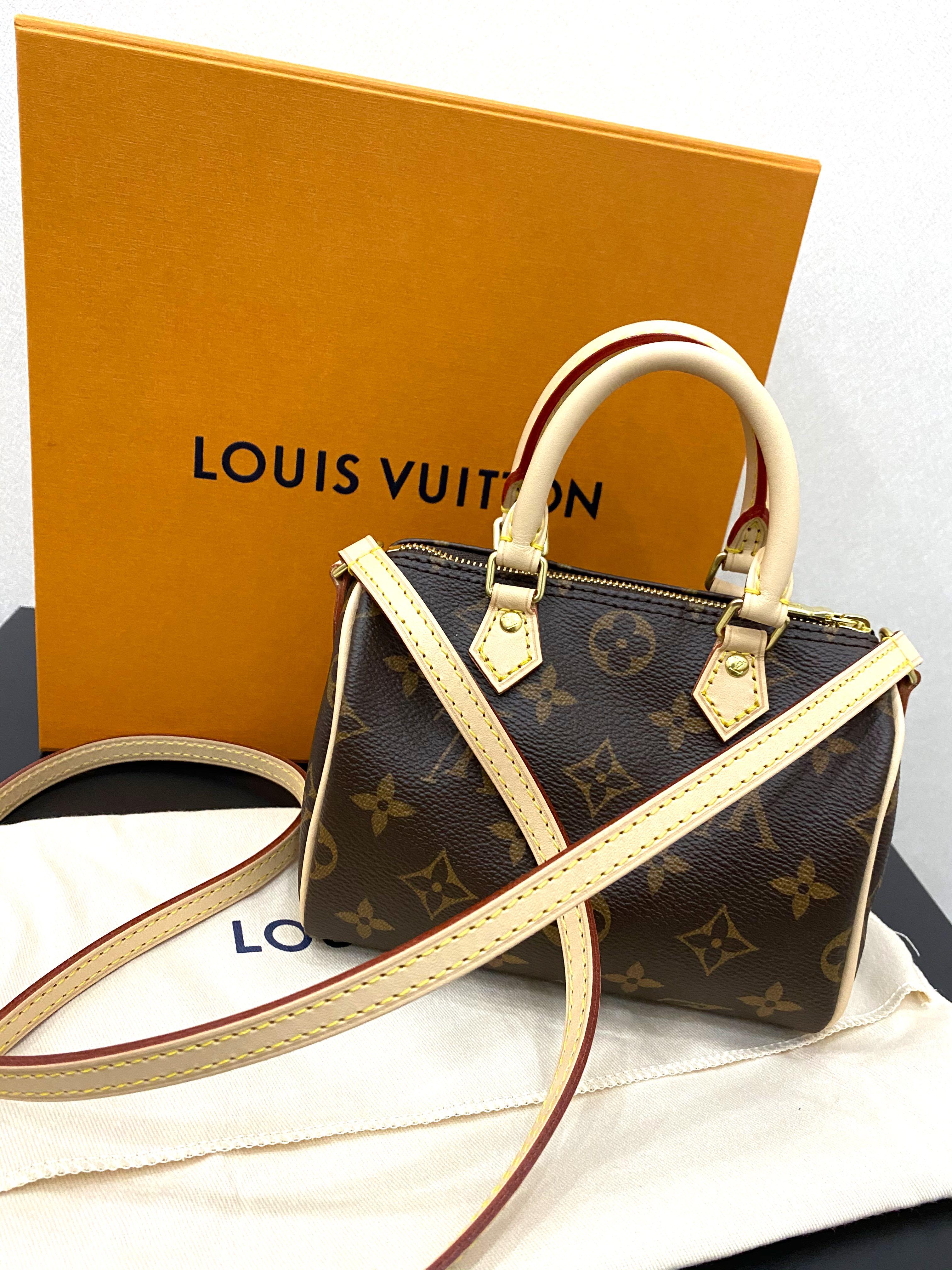 LOUIS VUITTON Nano Speedy Mini Crossbody Bag M61252 Hand Purse