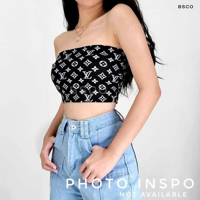 LV tube top, Women's Fashion, Tops, Others Tops on Carousell