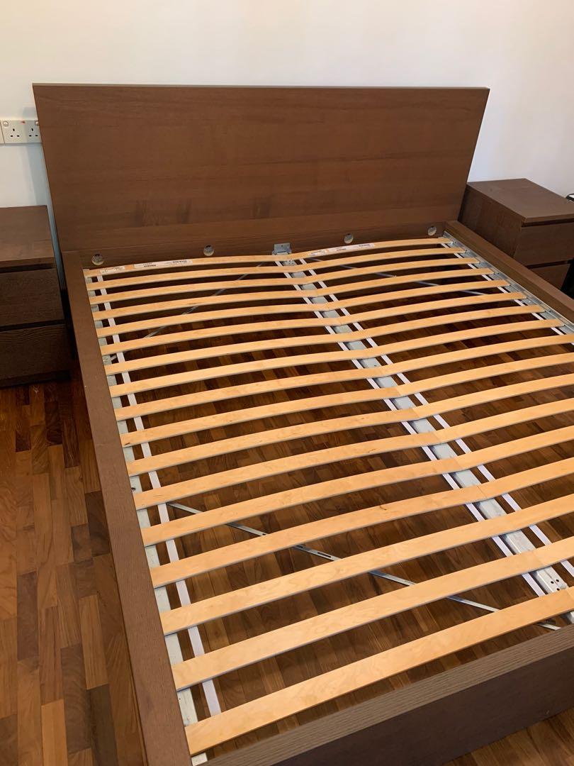 D To Move Malm King Bedroom Set Bedframe Slates Side Tables Included Furniture Home Living Bed Frames Mattresses On Carou D To Move Malm King Bedroom Set, Malm King Size Bed Frame