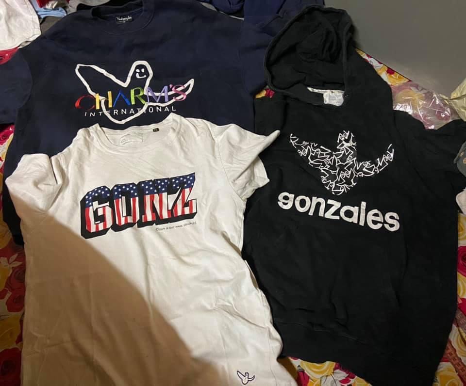 mark gonzales X charms, Men's Fashion, Tops & Sets on Carousell