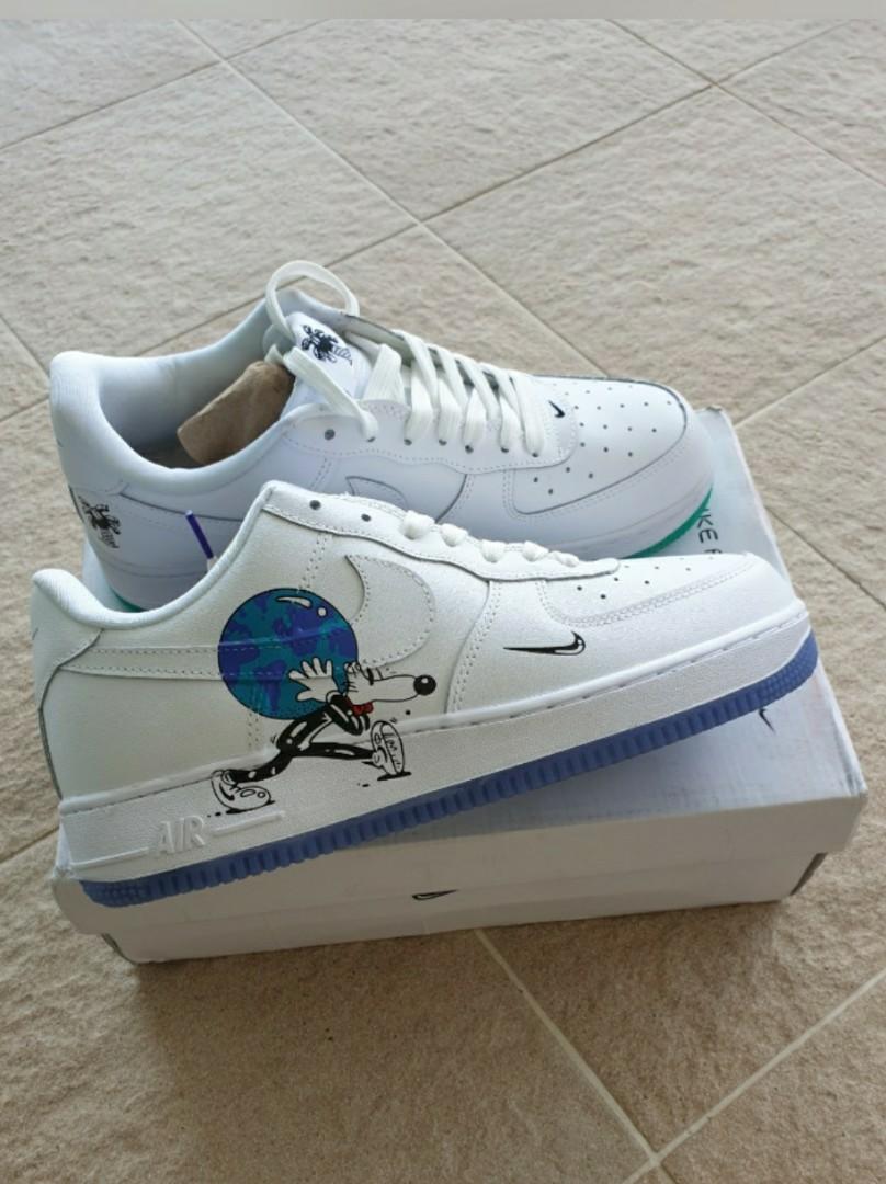 Nike Air Force Earth day X Harrington, Men's Fashion, Sneakers on Carousell