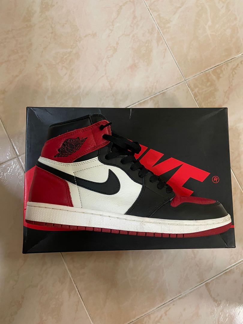 Nike air jordan 1 best sale retro high bred toe