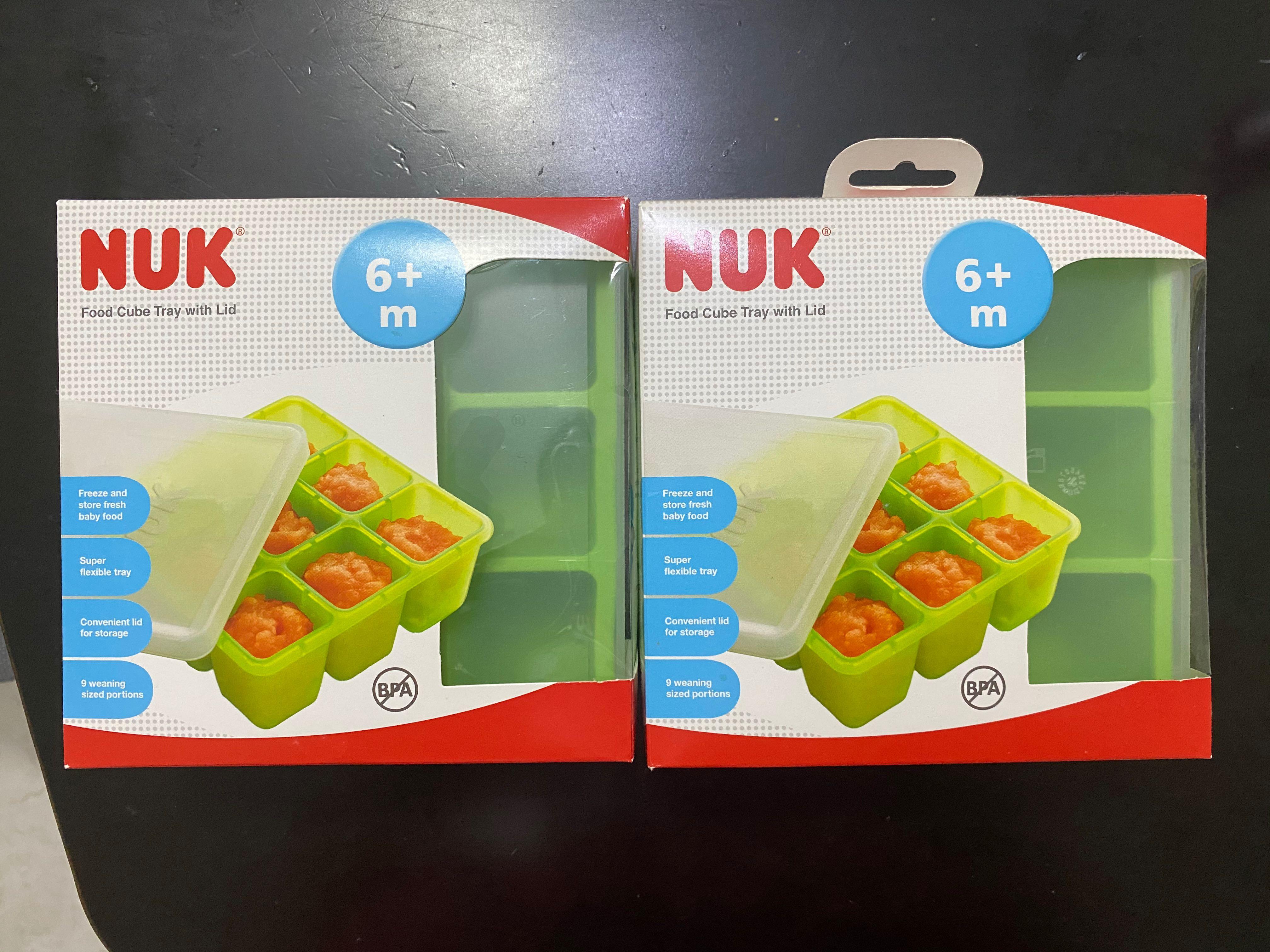 nuk food cube tray with lid
