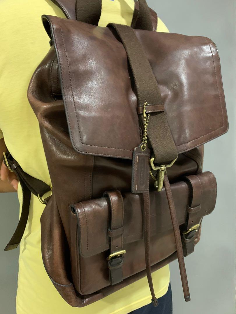 Original Coach Backpack, Men's Fashion, Bags, Backpacks on Carousell
