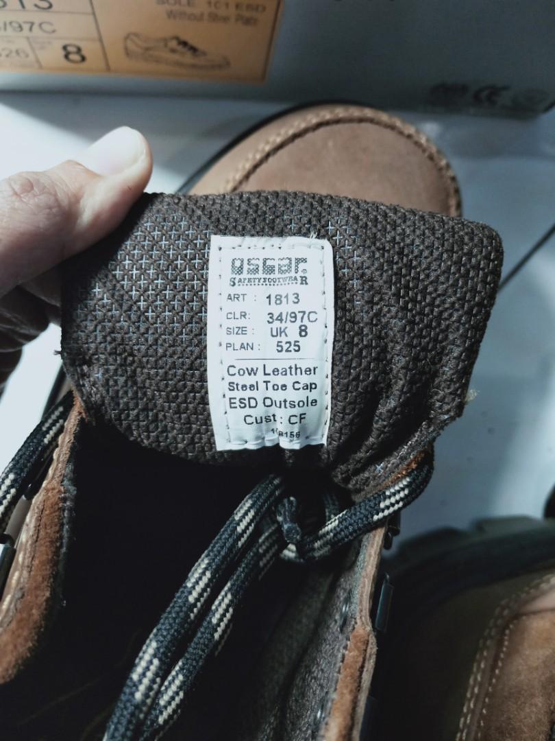 OSCAR 1813A ESD SAFETY SHOES, Men's Fashion, Footwear, Boots on Carousell