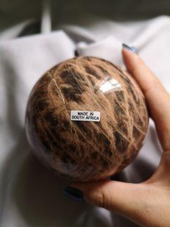 🍑 Peach and Black Moonstone Sphere