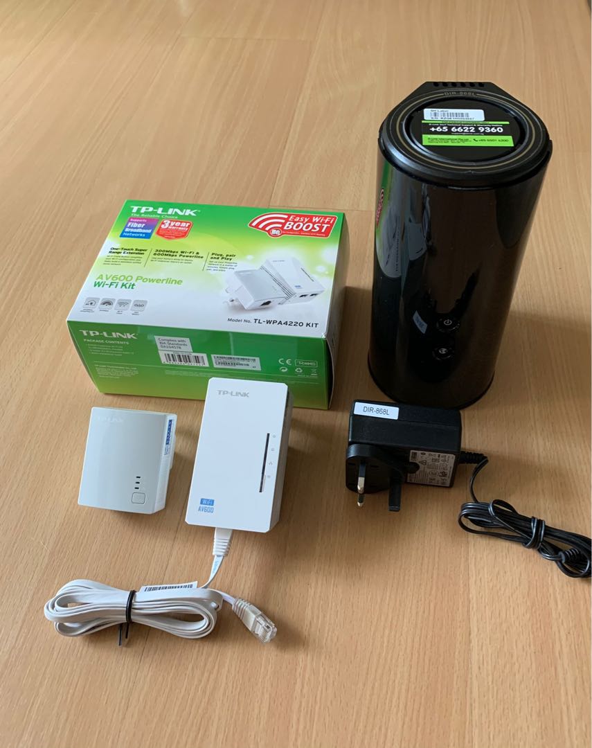 Powerline Wifi Extender with wireless router, Computers & Tech, Parts ...