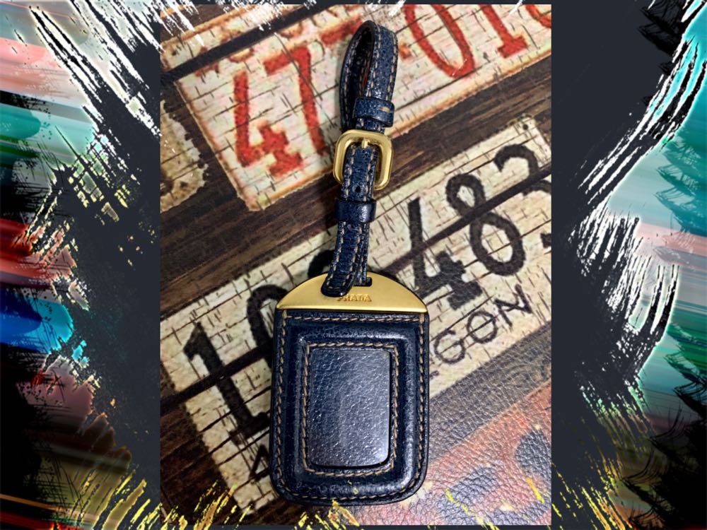 prada bag tag