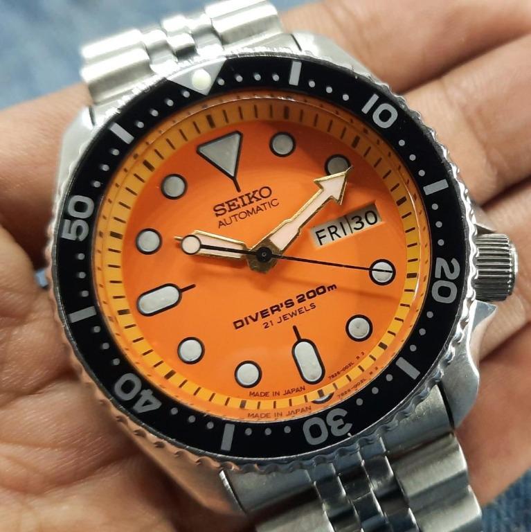 Rare Vintage Seiko SKX011J 7S26-0020 21 Jewels Automatic Men's Watch,  Women's Fashion, Watches & Accessories, Watches on Carousell