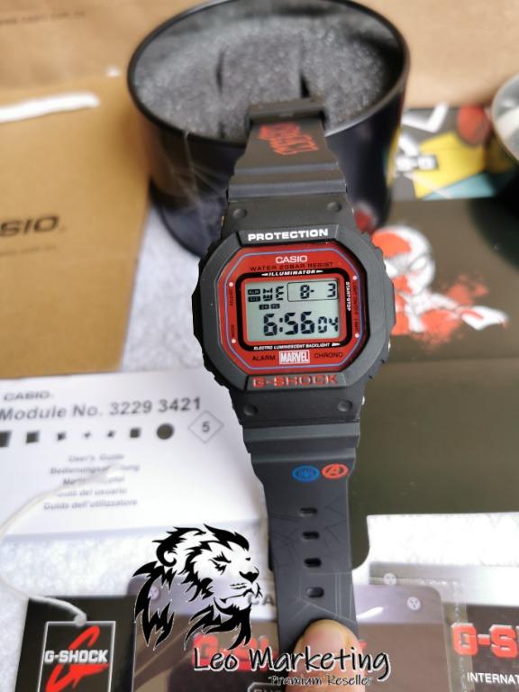 Ready Stock!! Dw5600 Original Spiderman watch with Full box, Men's ...