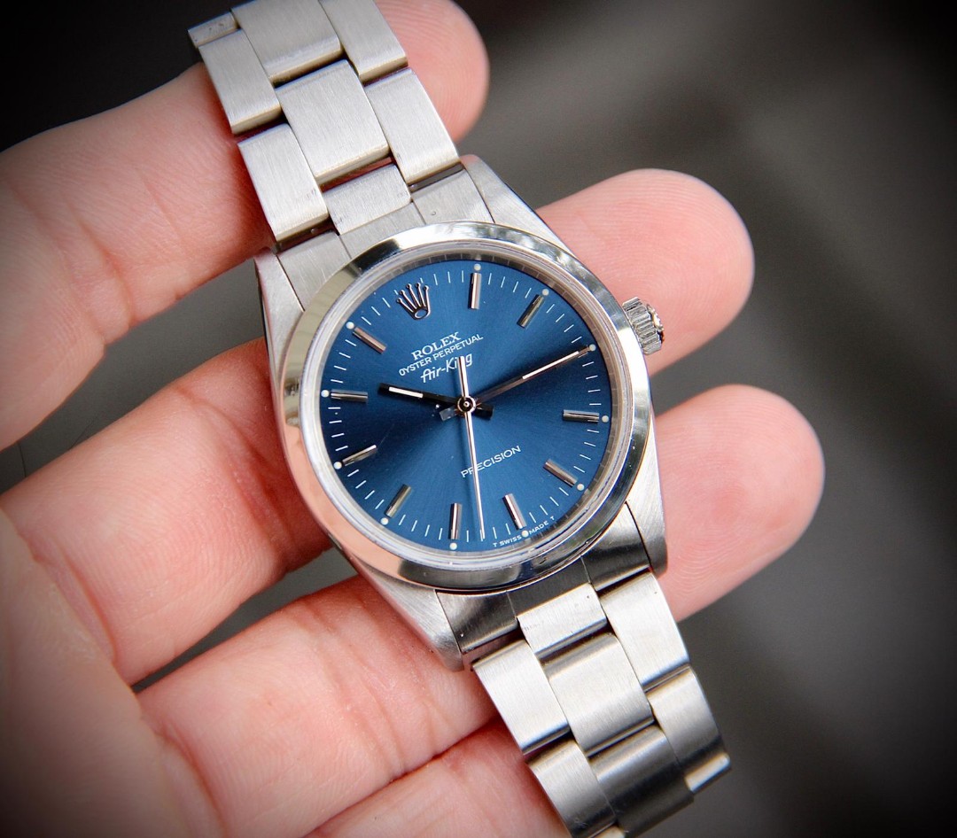 Rolex air king deals 14000 blue