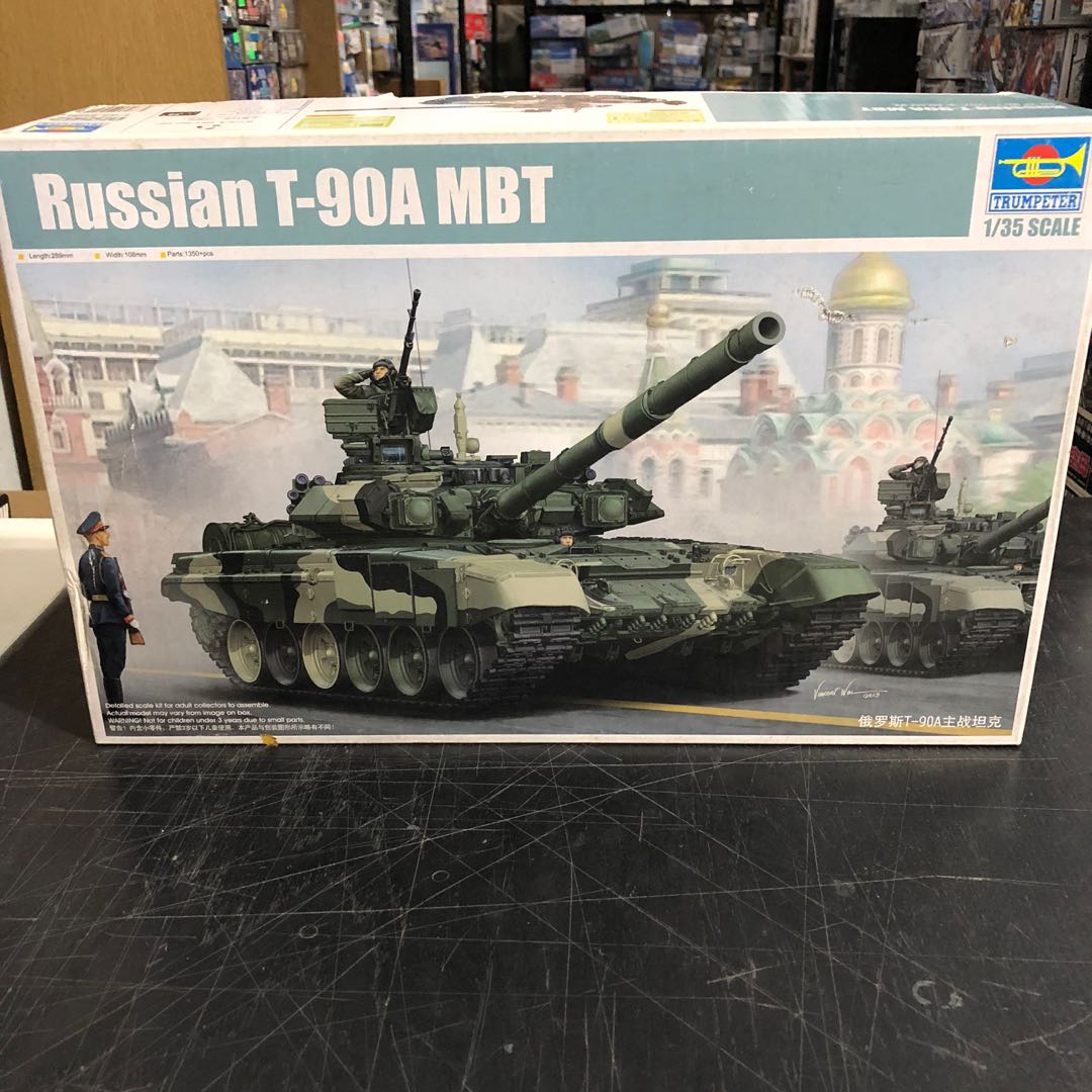 SALE 1 35 Trumpeter Russian T 90A MBT Model Kit Hobbies Toys