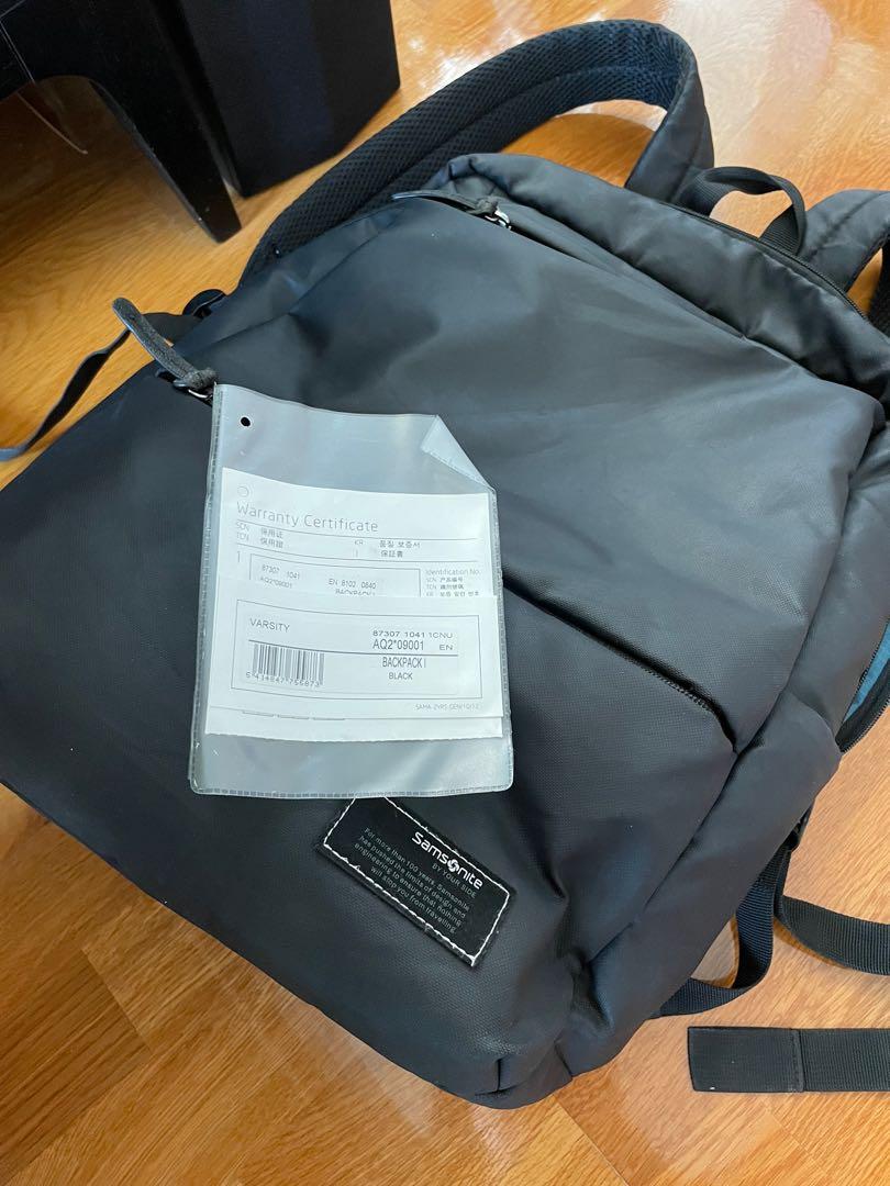 Samsonite Varsity Laptop Backpack I 背囊, 男裝, 袋, 背包 Carousell