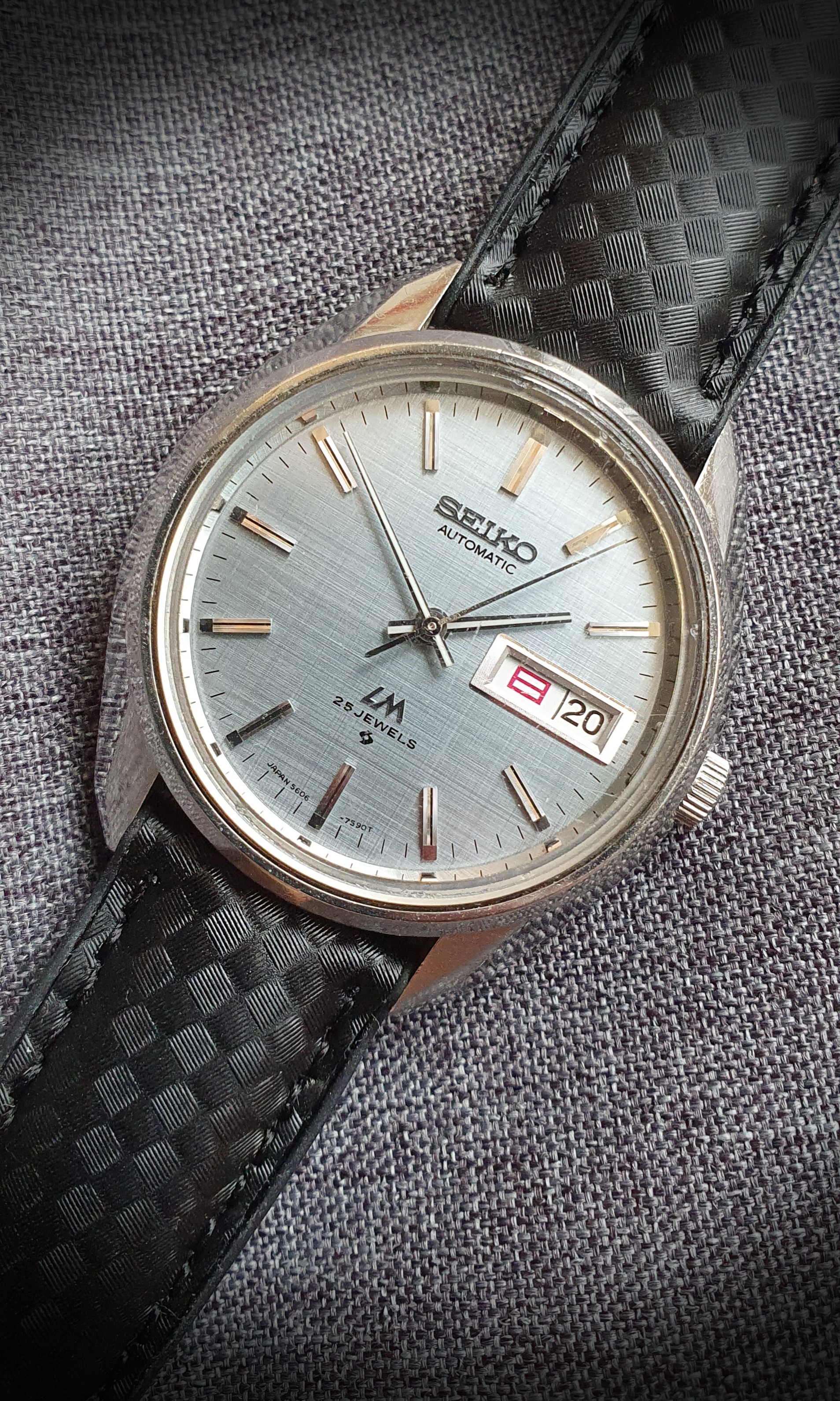 Seiko lordmatic linen dial Men s Fashion Watches Accessories