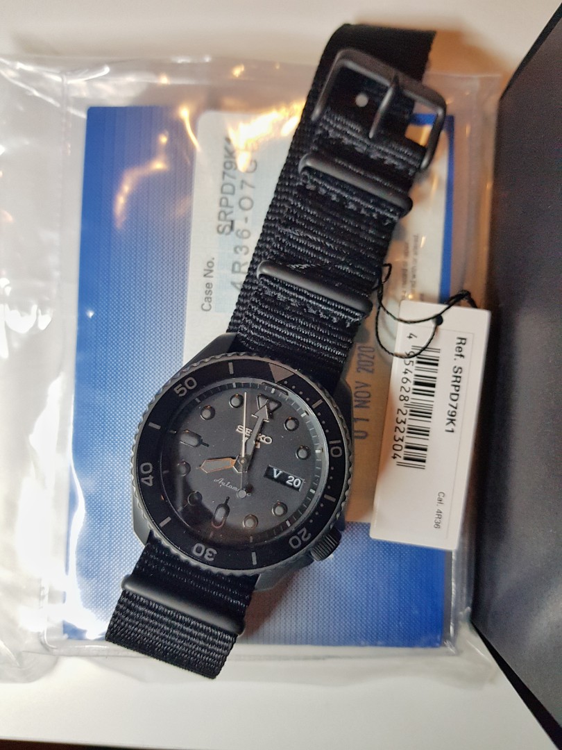 Seiko SRPD79K1 Blackout, Men's Fashion, Watches \u0026 Accessories, Watches on  Carousell