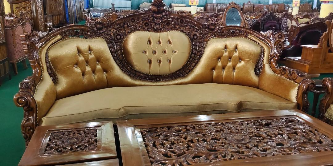 Sofa Kayu Jati Home Furniture Furniture On Carousell