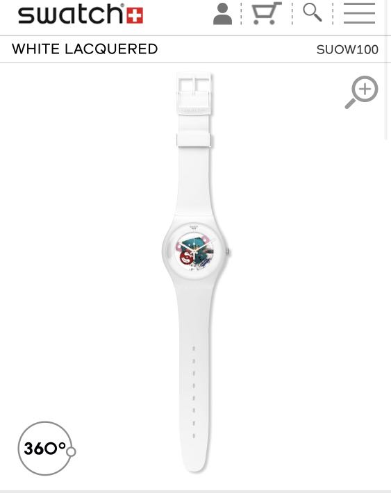 Swatch white lacquered shop
