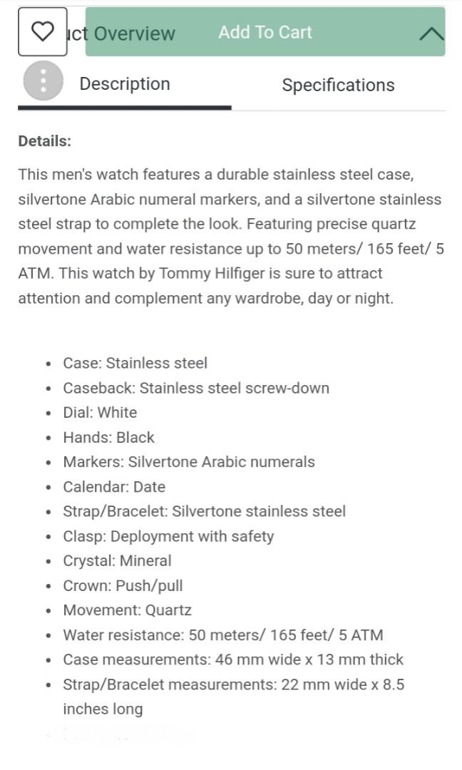 Tommy Hilfiger Mens cole watch EXCELLENT Condition! Similar to