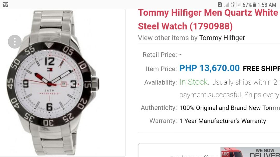 Tommy Hilfiger Mens cole watch EXCELLENT Condition! Similar to
