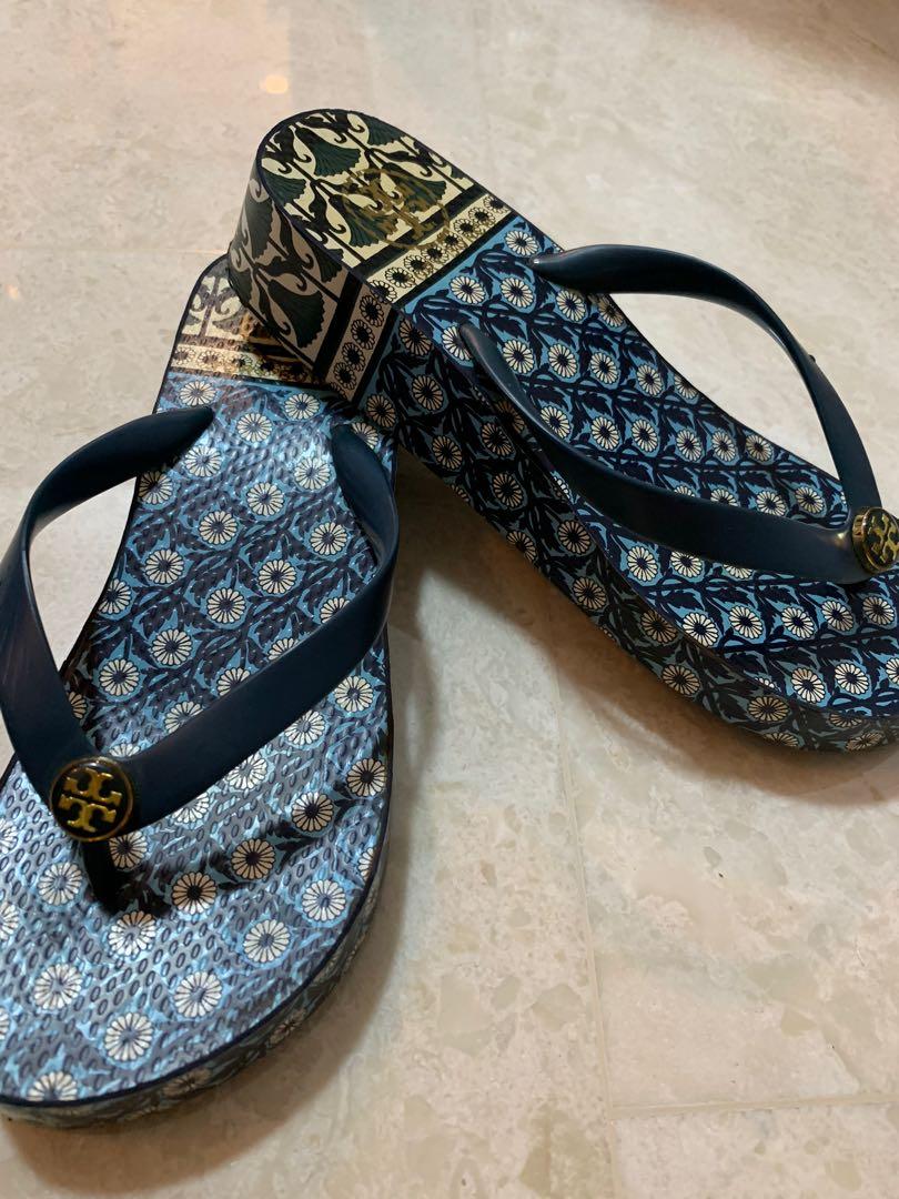 Tory burch sales wedge flip flops