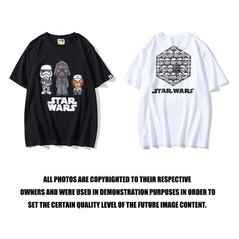 bathing ape star wars t shirt